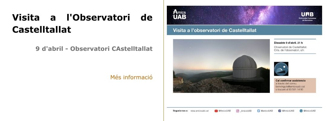 Visita a l'observatori astronòmic de Castelltallat