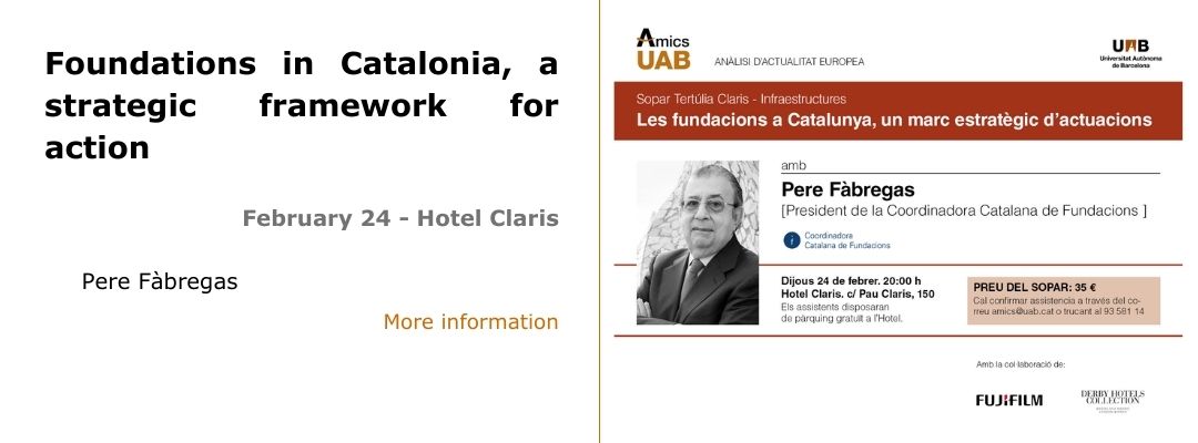 Les fundacions a Catalunya, un marc estratègic d'actuacions