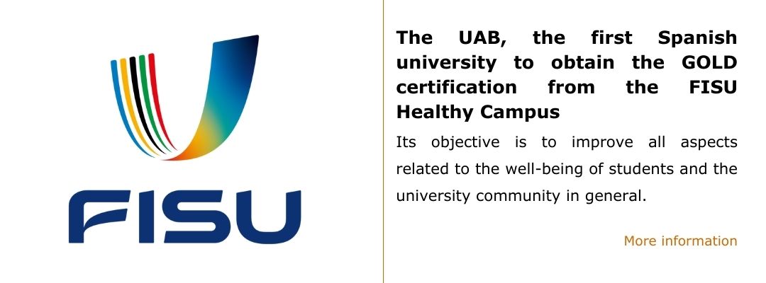 La UAB, primera universitat espanyola que obté la certificació OR del FISU Healthy Campus