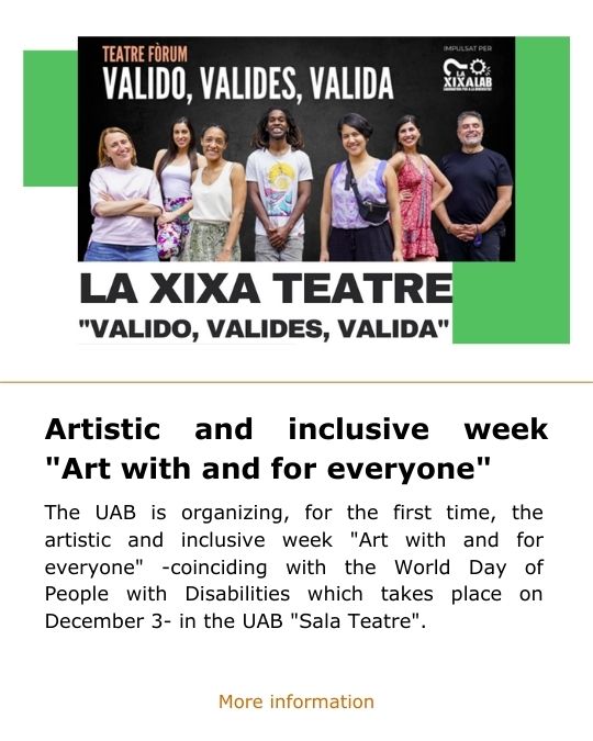 Setmana artística i inclusiva “L’art amb i per a tothom”
