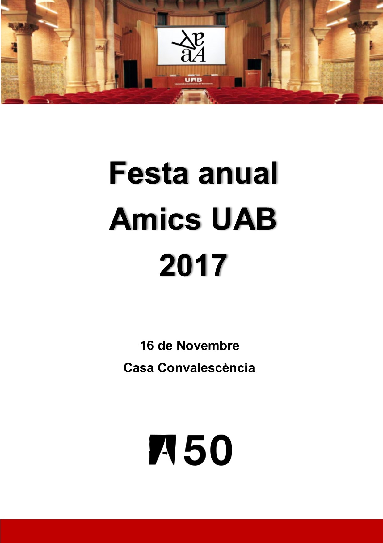 cartell festa AmicsUAB 2017