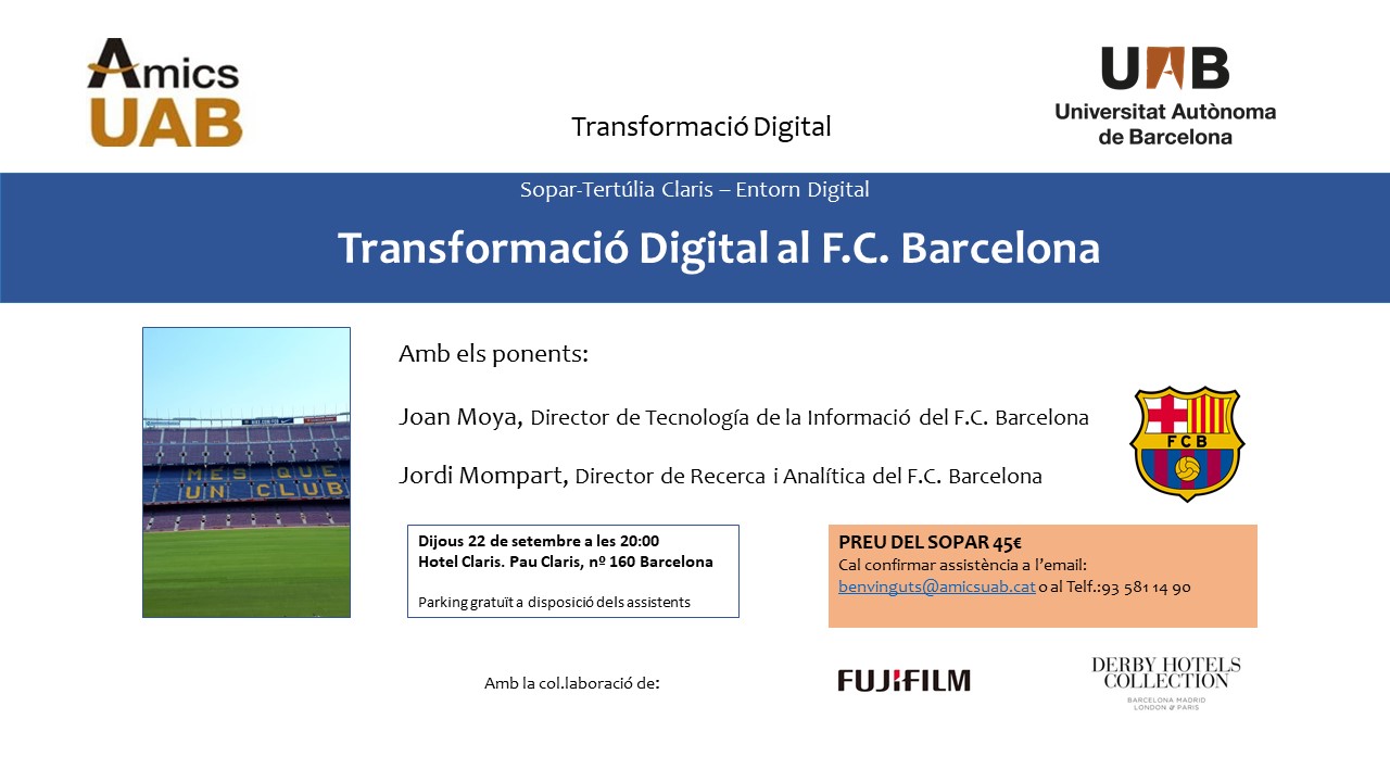 Sopar Claris transformacio Digital FC Barcelona