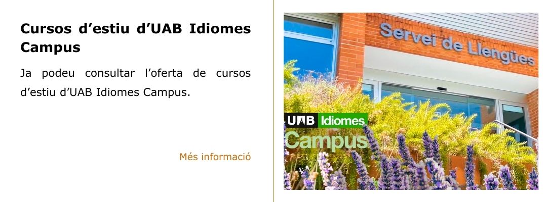 Cursos d’estiu d’UAB Idiomes Campus